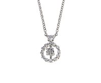 Collana Damiani Donna Juliette in Oro bianco Diamante 0.28 Ct 20068364 - 20068364